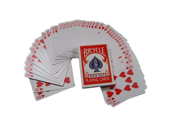 Assorted Red Back Bicycle One Way Forcing Deck (assorted values)