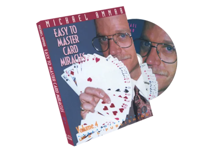 Easy to Master Card Miracles Volume 4 by Michael Ammar - DVD