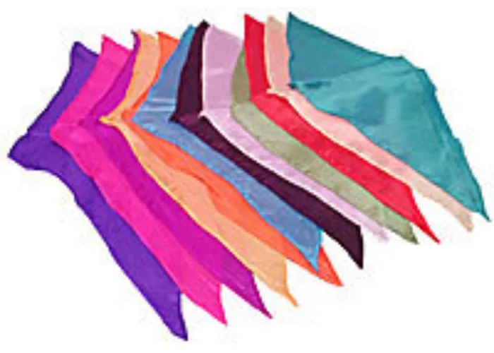 12 inch Diamond Cut Silks - 12-pack (Assorted Colors) by Vincenzo Di Fatta - Seidentuch