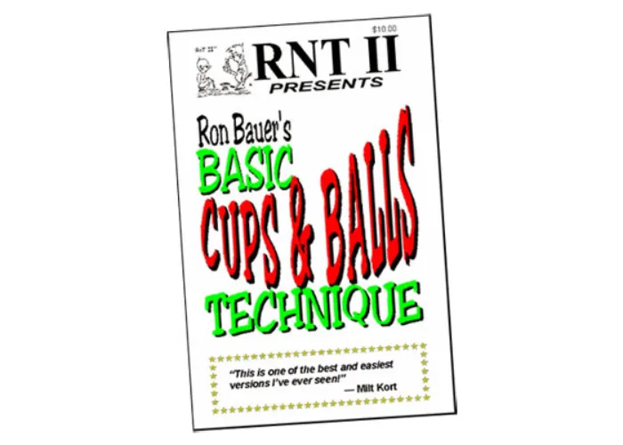 Basic Cups & Balls Technique book - Ron Bauer