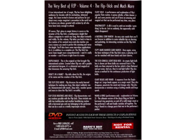 Very Best of Flip Vol 4 (Flip-Stick and Much More) by L & L Publishing - DVD