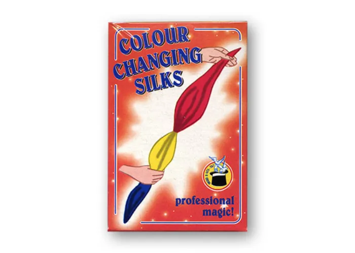 Color Changing Silks 4 color silks 12 inch (red/yellow bo x) by Vincenzo Di Fatta - Trick