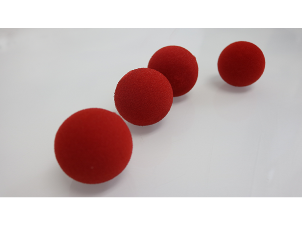 2 inch Sponge Ball (Red) 4 pack by Loftus