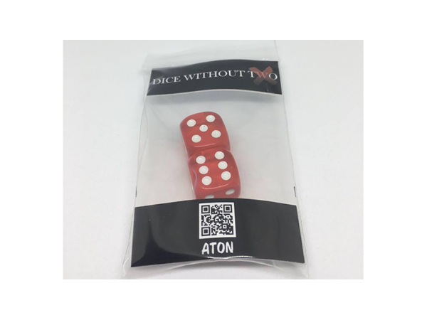 Dice Without Two CLEAR RED (2 Dice Set)