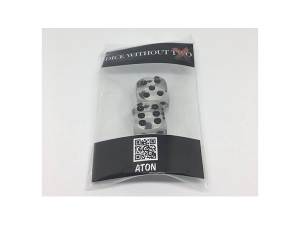 Dice Without Two CLEAR CRYSTAL (2 Dice Set)