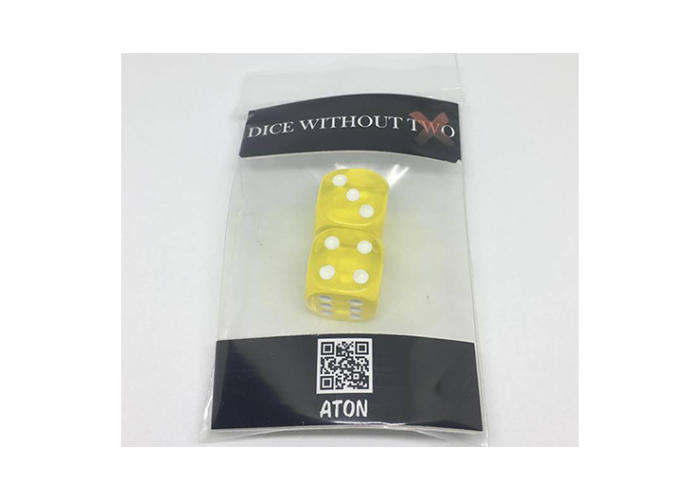 Dice Without Two CLEAR YELLOW (2 Dice Set)