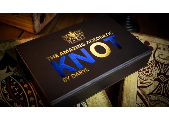 Amazing Acrobatic Knot with extra knot Blue and Yellow (Gimmicks and Online Instructions) by Daryl