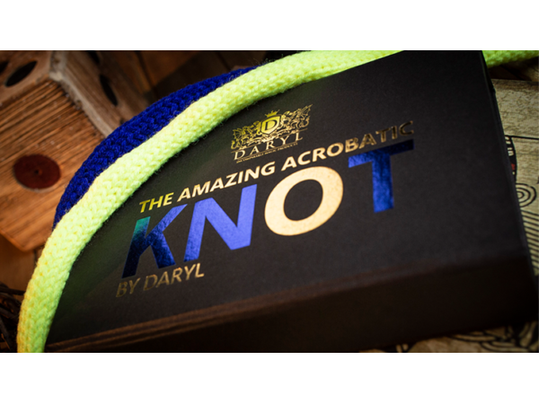 Amazing Acrobatic Knot w/xtra knot Blue and Yellow (Gimmicks and Online Instructions) by Daryl
