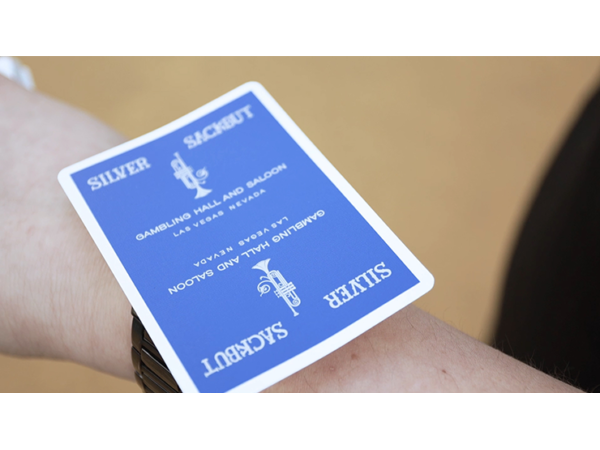 Limited Edition Silver Sackbut Playing Cards V2 (Cyan)
