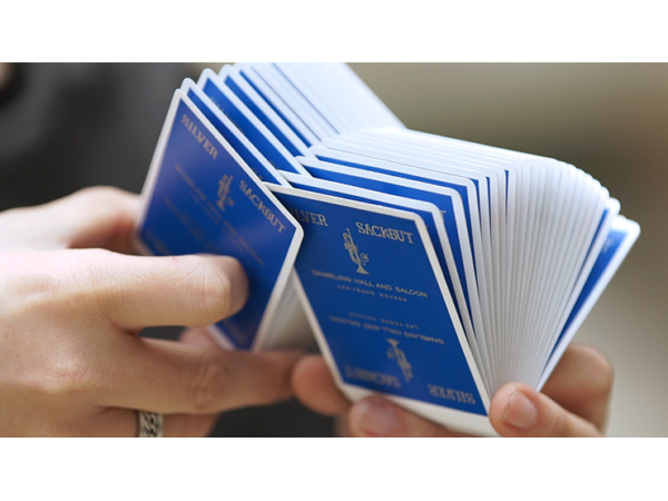 Limited Edition Silver Sackbut Playing Cards V2 (Cyan)
