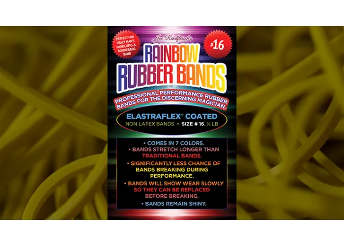 Joe Rindfleisch's SIZE 16 Rainbow Rubber Bands (Russell Leeds -Yellow ) by Joe Rindfleisch
