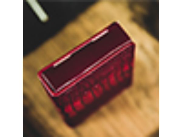 Ostrich Grain Leather Clip (Red) by TCC