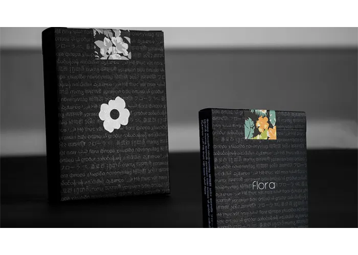Limited Edition Black Flora Playing Cards by Paul Robaia