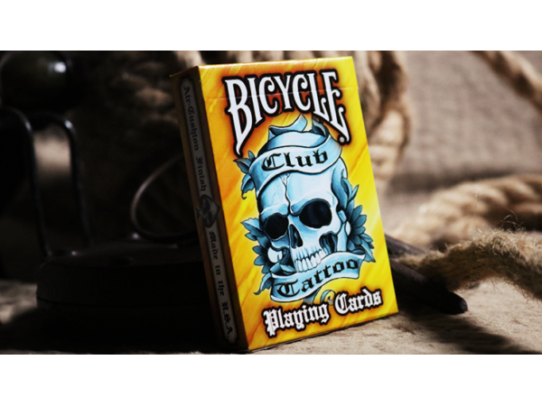 Bicycle Club Tattoo (Orange) Playing Cards
