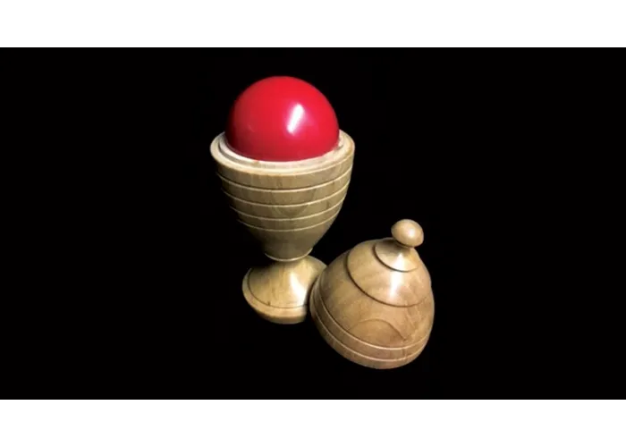 Deluxe Wooden Ball Vase by Merlins Magic