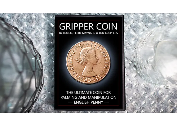 Gripper Coin (Single/English Penny) by Rocco Silano - Trick