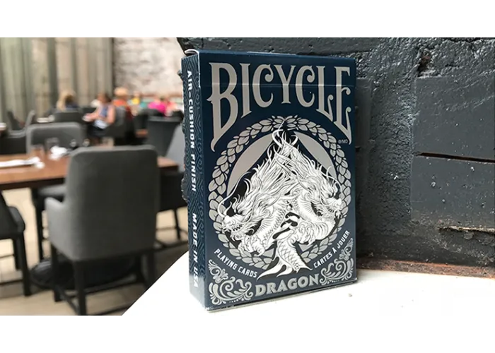 Bicycle Dragon Playing Cards (Blue) by USPCC