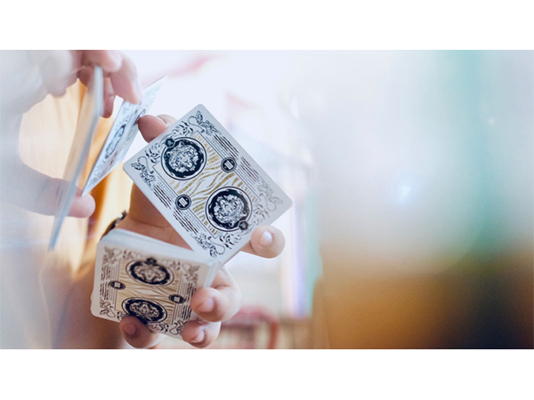 Mantecore Blanc Playing Cards by Edo Huang and Cardvo
