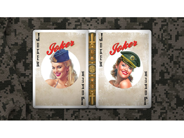 Military Pin Up Playing Cards