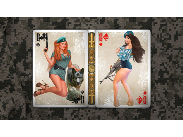 Military Pin Up Playing Cards