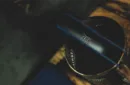 Lizard Grain Leather Clip (Black/Blue) by TCC – Image 3
