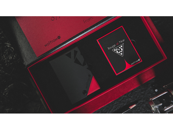 Limited Edition Wolfram V2 Rouge et Noir Playing Cards Collection Set
