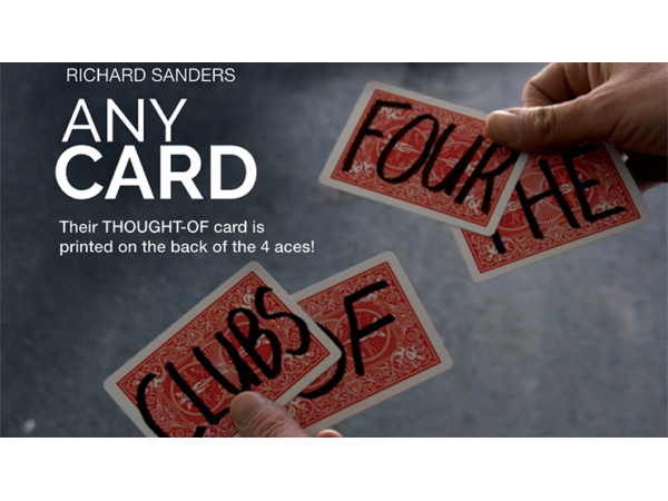 Any Card (Gimmick and Online Instructions) by Richard Sanders
