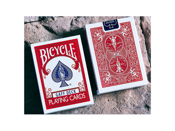 Bicycle Gaff Rider Back V2 (Red) Playing Cards by Bocopo