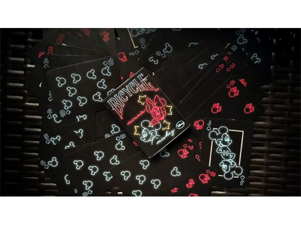 Mickey Mouse Neon Playing Cards