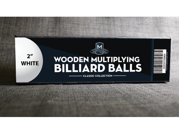 Wooden Billiard Balls (2" White) by Classic Collections