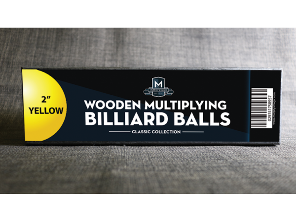 Wooden Billiard Balls (2" Yellow) by Classic Collections