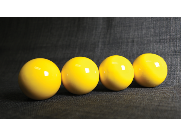 Wooden Billiard Balls (2" Yellow) by Classic Collections