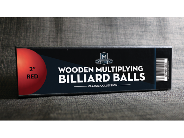Wooden Billiard Balls (2" Red) by Classic Collections