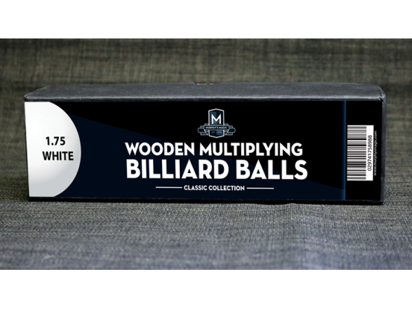 Wooden Billiard Balls (1.75" White) by Classic Collections
