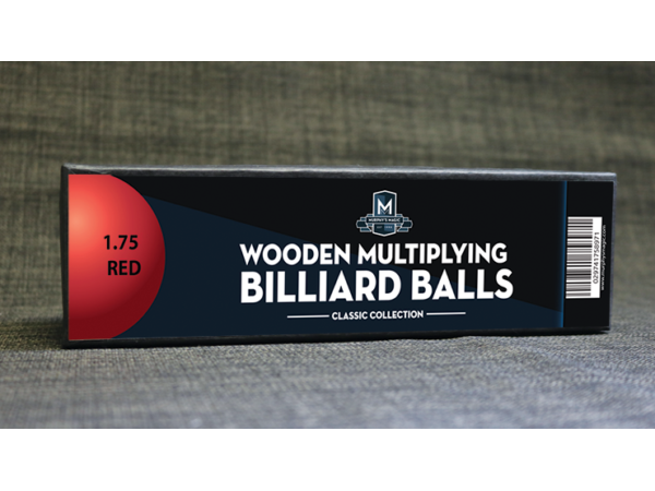 Wooden Billiard Balls (1.75" Red) by Classic Collections