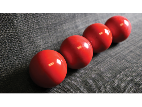 Wooden Billiard Balls (1.75" Red) by Classic Collections