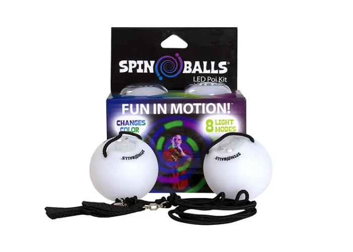 Spinballs LED Glow Poi (Color Changing) by Fun in Motion