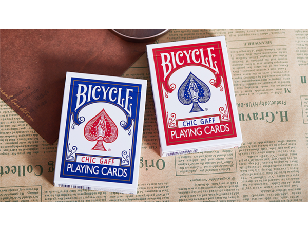 Bicycle Chic Gaff Rider Back V2 (Blue) Playing Cards by Bocopo
