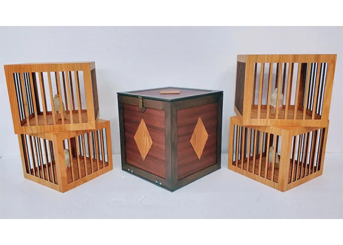 Everything to 4 Dove Cages (Wooden) by Tora Magic - Trick