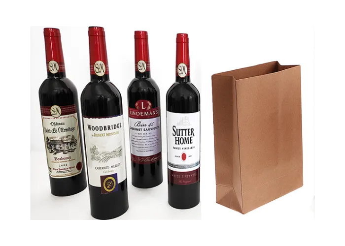 Wine Bottles From Paper Bag (4 Bottles) by Tora Magic - Trick