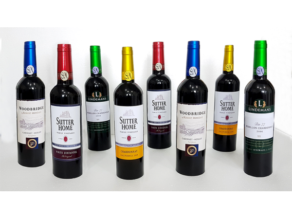 Multiplying Wine Bottles (8/COLOR) by Tora Magic - Trick