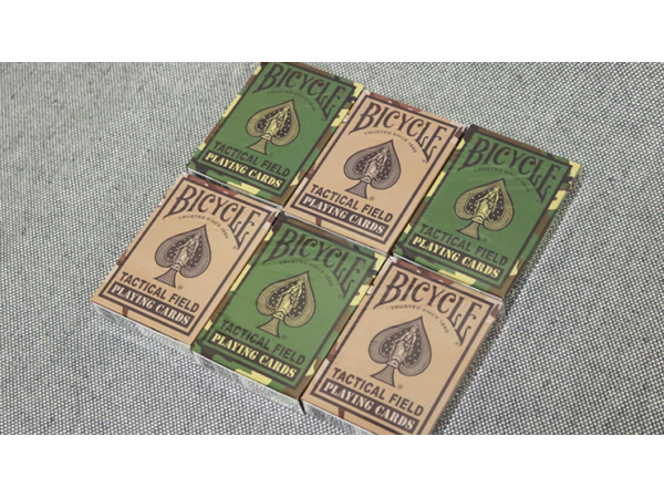 Bicycle Tactical Field Green Camo/Brown Camo (6 Decks) by US Playing Card Co