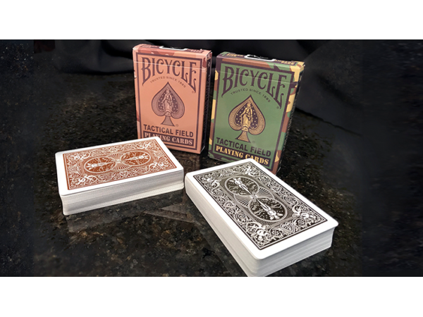 Bicycle Tactical Field Green Camo/Brown Camo (6 Decks) by US Playing Card Co