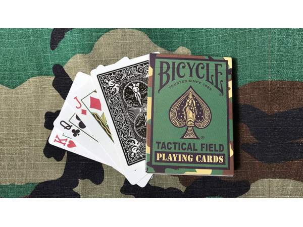 Bicycle Tactical Field Green Camo/Brown Camo (6 Decks) by US Playing Card Co