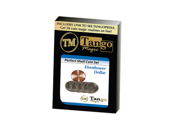 Perfect Shell Coin Set Eisenhower Dollar (Shell and 4 Coins D0202) by Tango Magic