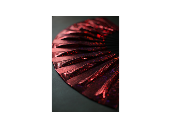 Appearing SnowStorming Fan V2 (Red Hologram) by Victor Voitko (Gimmick and Online Instructions)