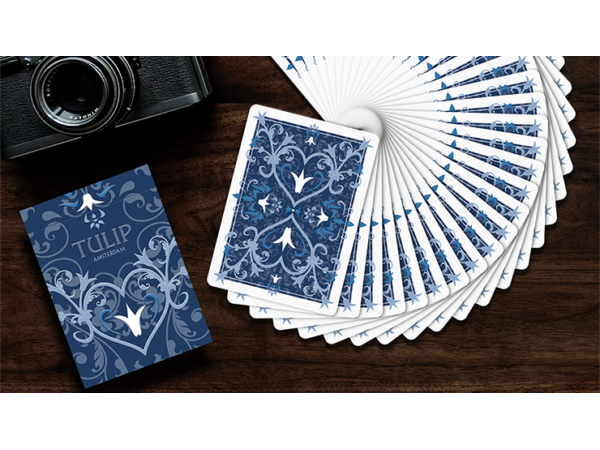 Tulip Playing Cards (Dark Blue) by Dutch Card House Company