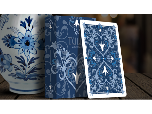Tulip Playing Cards (Dark Blue) by Dutch Card House Company