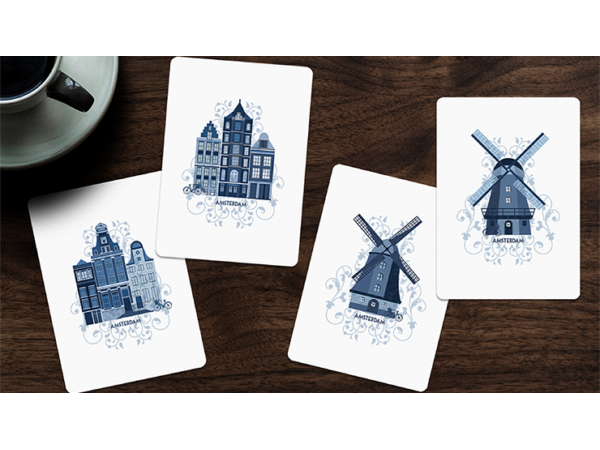 Tulip Playing Cards (Light Blue) by Dutch Card House Company