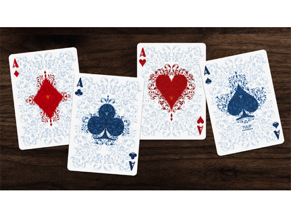 Tulip Playing Cards (Light Blue) by Dutch Card House Company